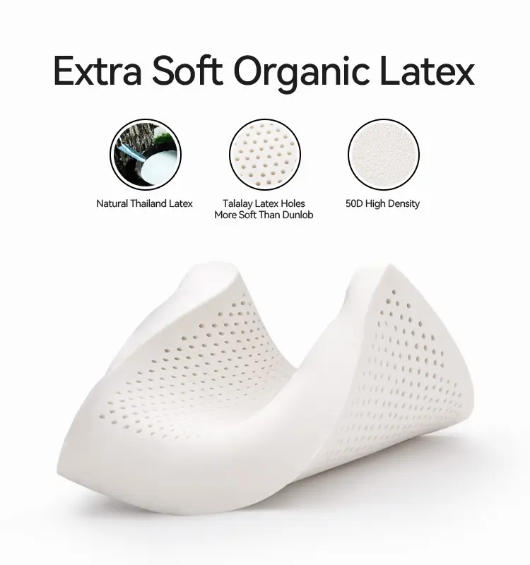 Medium Soft Latex Ergonomic Pillow